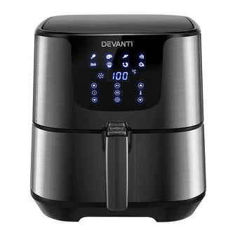 Devanti Air Fryer 7L LCD Oven Cooker Stainless Steel - Cheap Choices