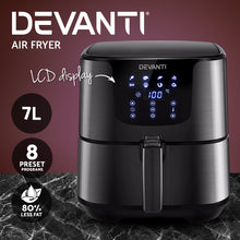 Devanti Air Fryer 7L LCD Oven Cooker Stainless Steel - Cheap Choices