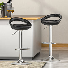 Bar Stools Kitchen Dining Counter Chairs Gas Lift Swivel x2