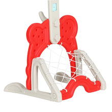 Kids Basketball Hoop Stand Adjustable 5-in-1 Sports Centre red