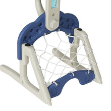 Kids Basketball Hoop Stand Adjustable 6-in-1 Sports Centre Blue