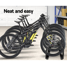 Portable Bike 4 Parking Rack Bicycle Instant Storage Stand - Black - Cheap Choices