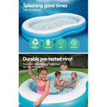 Bestway Inflatable Kids Pool  2.62m x 1.57m x 46cm