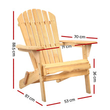 Outdoor Beach Chair Lounge Wooden Adirondack Garden Patio