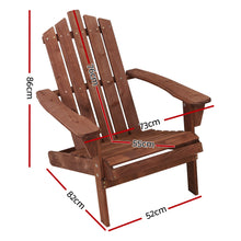 Outdoor Beach Chairs Wooden Adirondack Patio Brown Chair