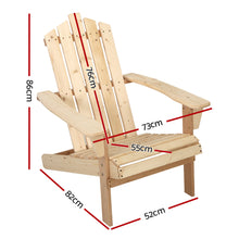 Outdoor Beach Chairs Wooden Adirondack Light Wood Tone