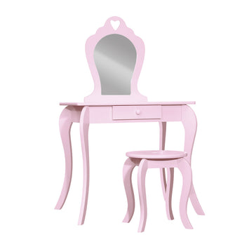 Pink Kids Vanity Dressing Table Stool Set Mirror - Cheap Choices