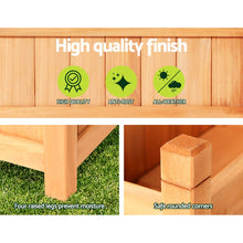 Raised Wooden Planter Box Vegetables 60x30x33cm