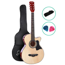 ADULTS 38" Inch Wooden Acoustic Guitar Natural Wood - Cheap Choices