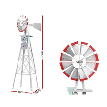 Garden Windmill 4FT 146cm Metal Ornaments Outdoor