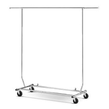 Clothes Rack Portable  Adjustable - Single Rail with Wheels - Cheap Choices