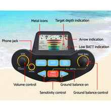 Metal Detector W/Pinpointer Searching  250mm LCD Screen