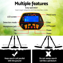 Metal Detector Pinpointer Deep Sensitive Searching 180MM Yellow