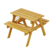 Outdoor Table and Chairs Picnic Bench Seat Umbrella Set Wooden