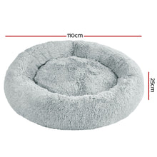 Pet Bed Dog Bed Cat Extra Large 110cm Light Grey