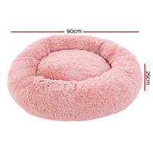 Pet Bed Dog Cat Calming Bed Large 90cm Pink - Cheap Choices