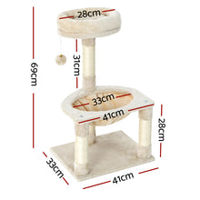 Cat Tree Tower Scratching Post Scratcher 69cm