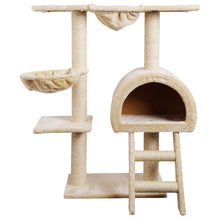 Cat Tree Trees Scratching Post Scratcher Condo Beige 100cm