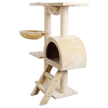 Cat Tree Trees Scratching Post Scratcher Condo Beige 100cm