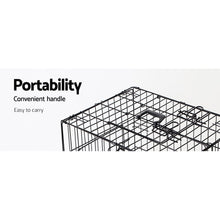 Dog Cage 36inch Pet Cage - Black