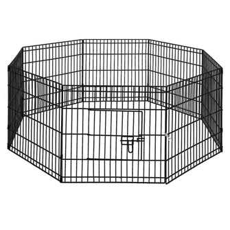 Pet Dog Playpen 24" 8 Panel Puppy Exercise Cage Enclosure Fence