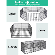 Pet Dog Playpen 24" 8 Panel Puppy Exercise Cage Enclosure Fence