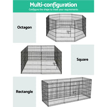 Dog Playpen 30" 8 Panel Puppy Exercise Cage Enclosure Fence