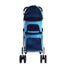 Pet Stroller Large Carrier Travel Foldable 4 Wheels Double