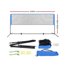 Portable Sports Net Stand 3m 3ft Blue