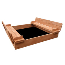 Keezi Wooden Outdoor Sandpit Set - Natural Wood - Cheap Choices