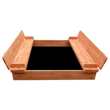 Keezi Wooden Outdoor Sandpit Set - Natural Wood - Cheap Choices