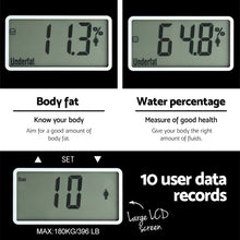 Bathroom Scales Digital Body Fat Scale 180KG Electronic Monitor - Cheap Choices