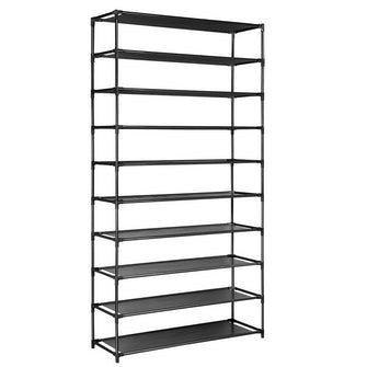 50 Pairs 10 Tier Shoe Rack Metal Shelf - Cheap Choices