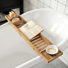 Bamboo Bath Caddy, Tray,Organiser Natural - Cheap Choices