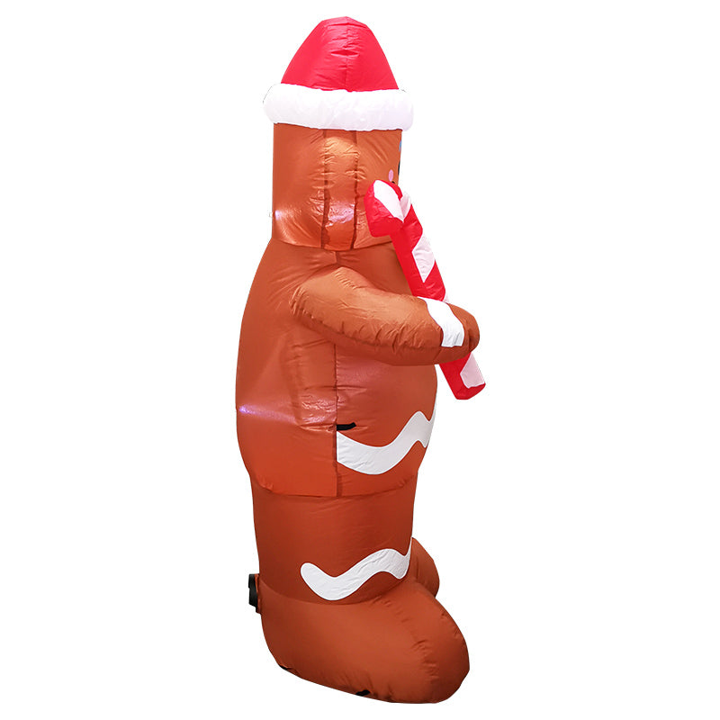 1.5m Gingerbread Man Christmas Inflatable with LED FS-INF-06