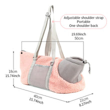 Comfy Pet Shoulder Bag w/ Adjustable strap Up to 3kg /6.6 lbs - Grey