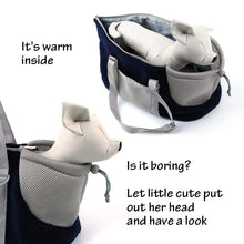 Comfy Pet Shoulder Bag w/ Adjustable strap Up to 3kg /6.6 lbs - Grey