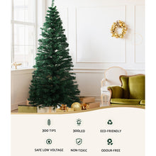 Christmas Tree 1.8M LED Xmas trees Optic Fibre Warm White