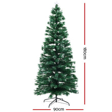 Christmas Tree 1.8M 6FT LED Xmas Multi Colour Lights Optic Fibre