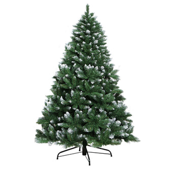 Christmas Tree 1.8M Xmas Trees Decorations Snowy Green 800 Tips