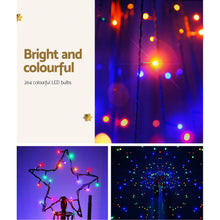 Christmas Tree 2.1M 264 LED Xmas Trees Solar Power Multi Colour