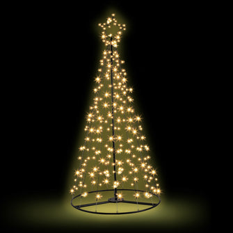 Christmas Tree 2.1M 264 LED Xmas Trees Solar Power Warm White