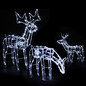 Christmas Motif Lights LED Rope Reindeer Waterproof Outdoor