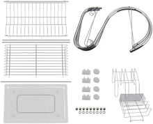 2 Tier Dish Rack with Drain Board Plated Chrome - Cheap Choices